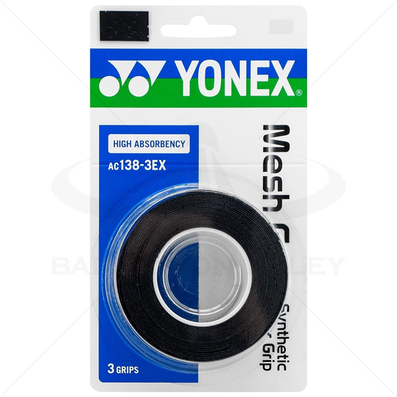 YONEX - AC138-3EX 3pc MESH GRAP Synthetic overgrip