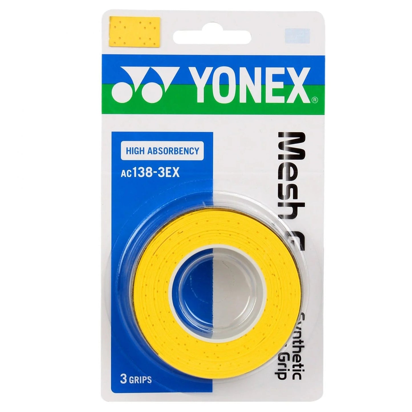 YONEX - AC138-3EX 3pc MESH GRAP Synthetic overgrip