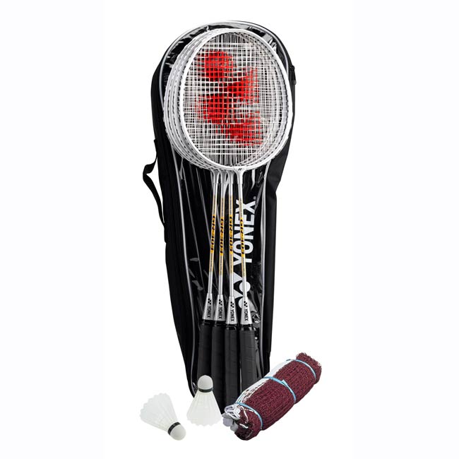 Yonex GR-303 4 player set Rkts/shuttles/net/posts