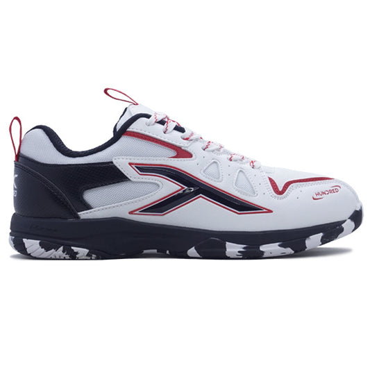 Hundred Badminton Shoes Xoom II White/Black/Red