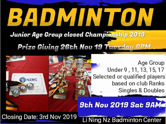 Junior Age Group Closed Champ 2019