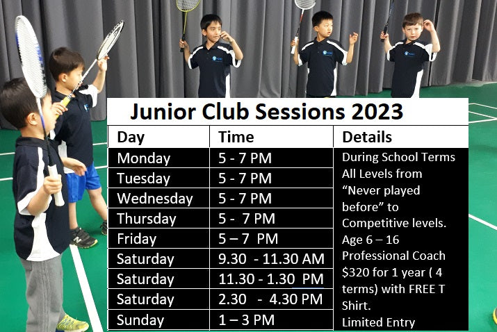 2023 Junior Club Enrolment Open