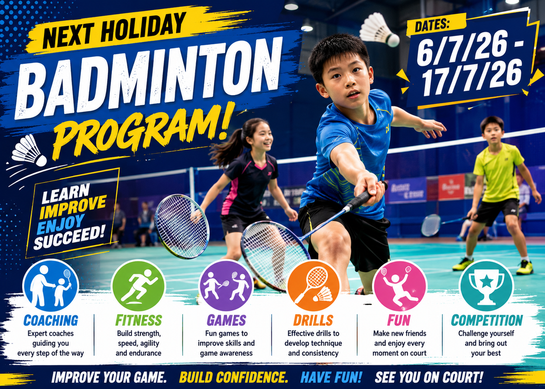 July 2026 School Holiday Badminton