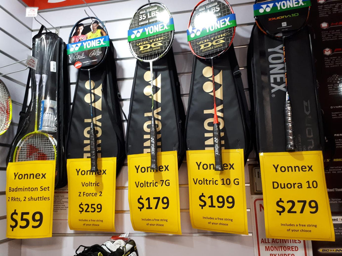 Yonnex Top Racquets Special Duora, Voltric, Arc Saber