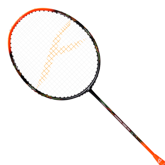 Hundred Racquet Powertek 1000 Pro Black/Orange Red (Strung)