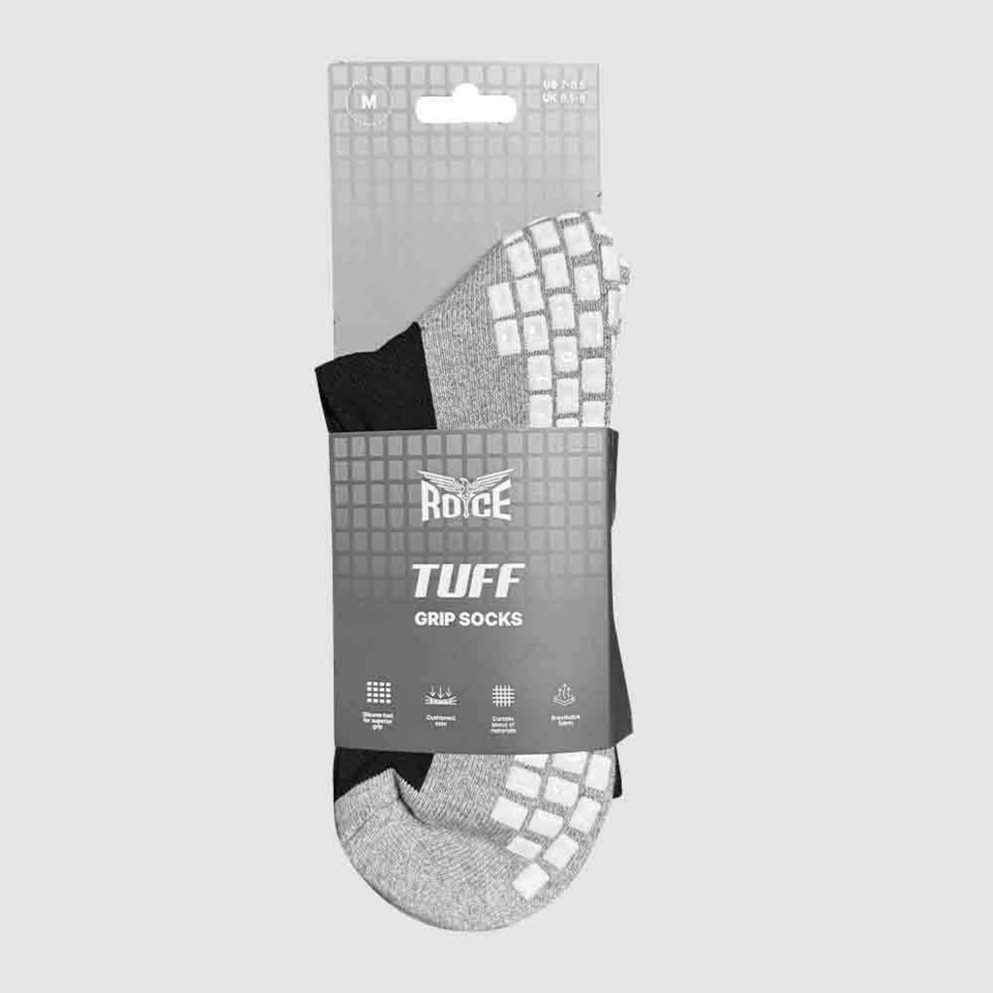 Royce Tuff Grip Socks Black/Grey